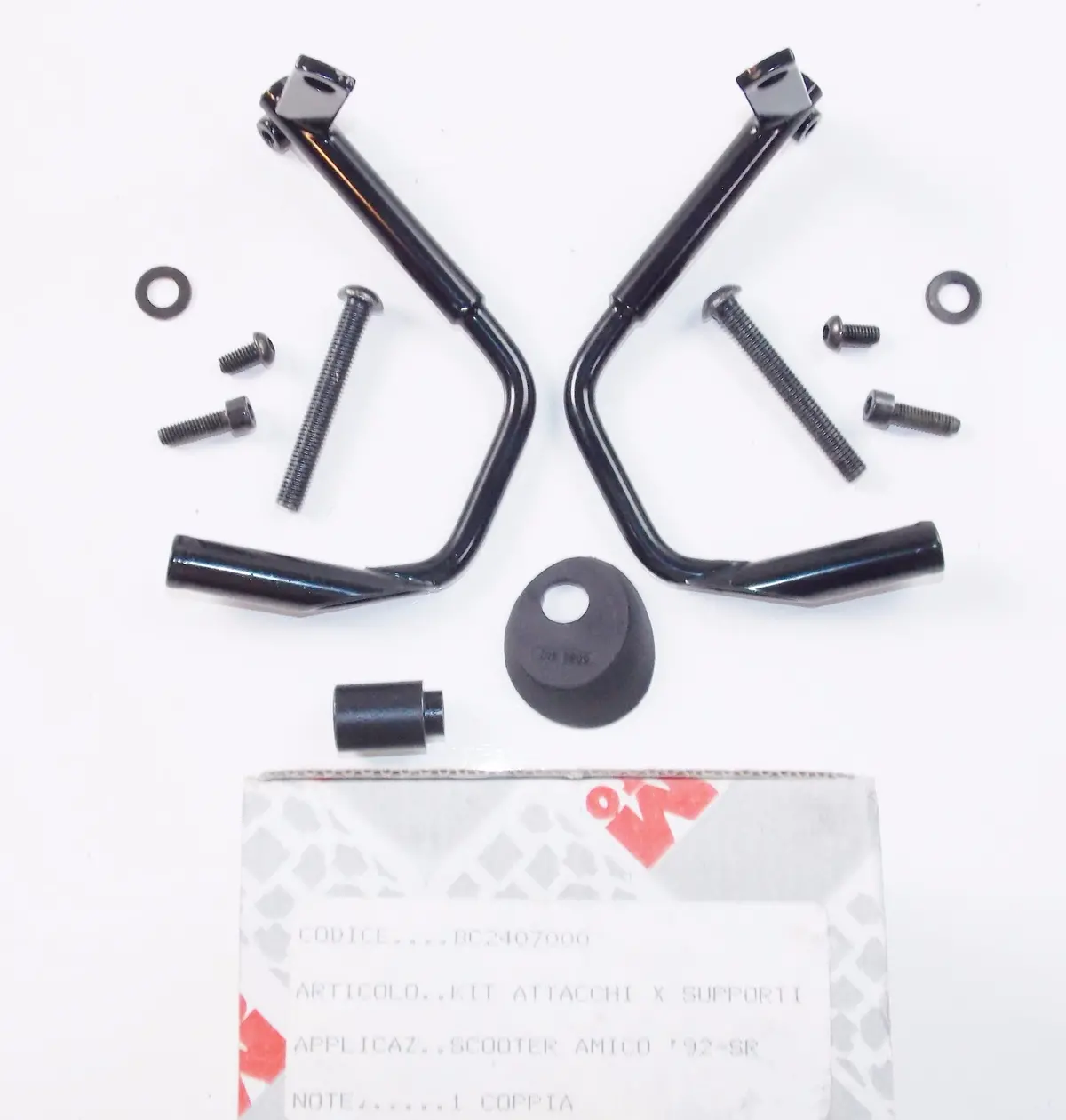 Nos Oem Aprilia 1992 Scooter Amico Sr Windshield Bracket Support Kit Bc24077000 2