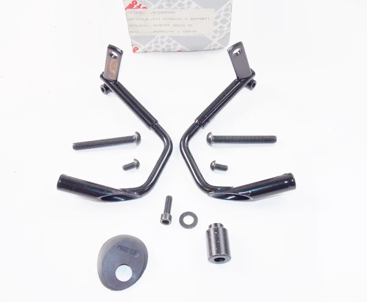 Nos Oem Aprilia Scooter Amico 1992 Sr Windshield Bracket Support Kit Bc24077000 1