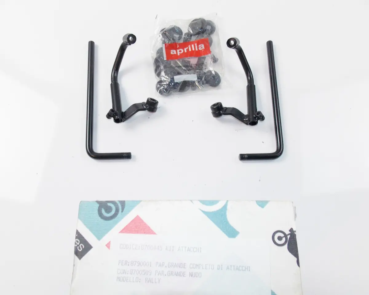 Nos Oem Aprilia 95-03 Rally 50 Windshield Support Bracket Kit Ap8700445 1
