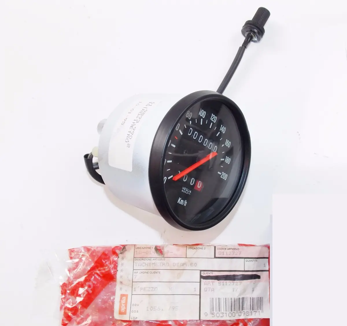 Nos Oem Aprilia 90-96 Pegaso 125/600/650 Speddometer Km/H D=80 Veglia Ap8112727 1