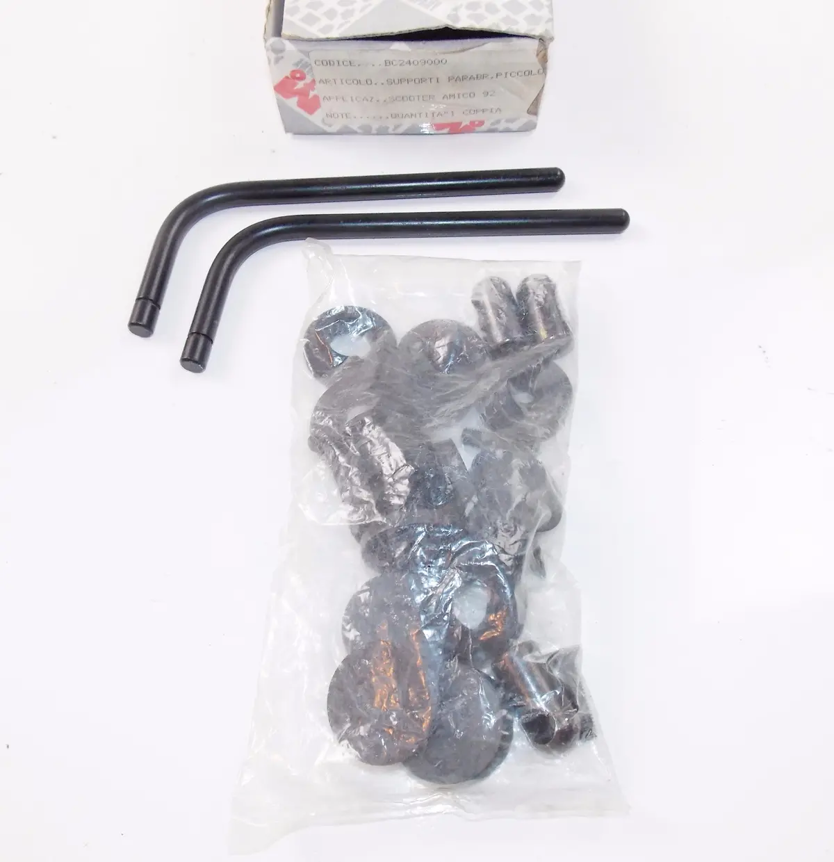 Oem Aprilia 1992 Scooter Amico 50 Windshield Screen Support Clamp Set Bc2409000 1