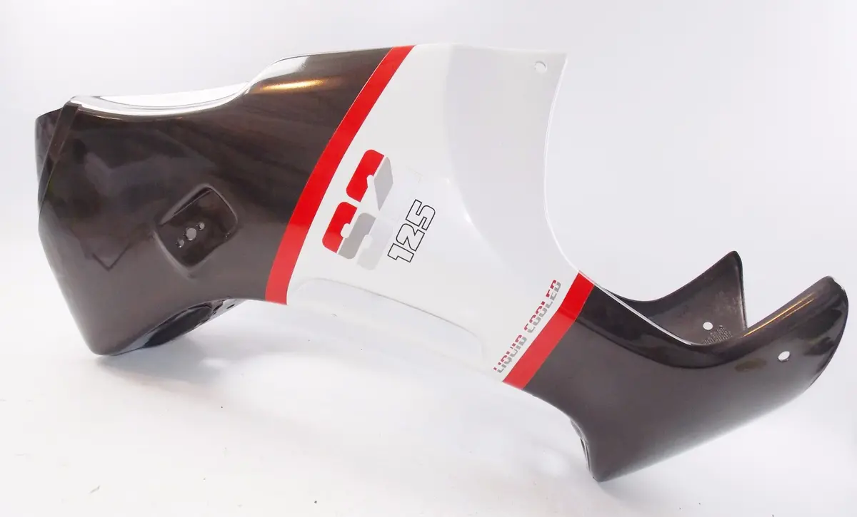 Oem Cagiva 1986 Aletta Oro S2 125 White/Electric Black Front Fairing 800052303 1