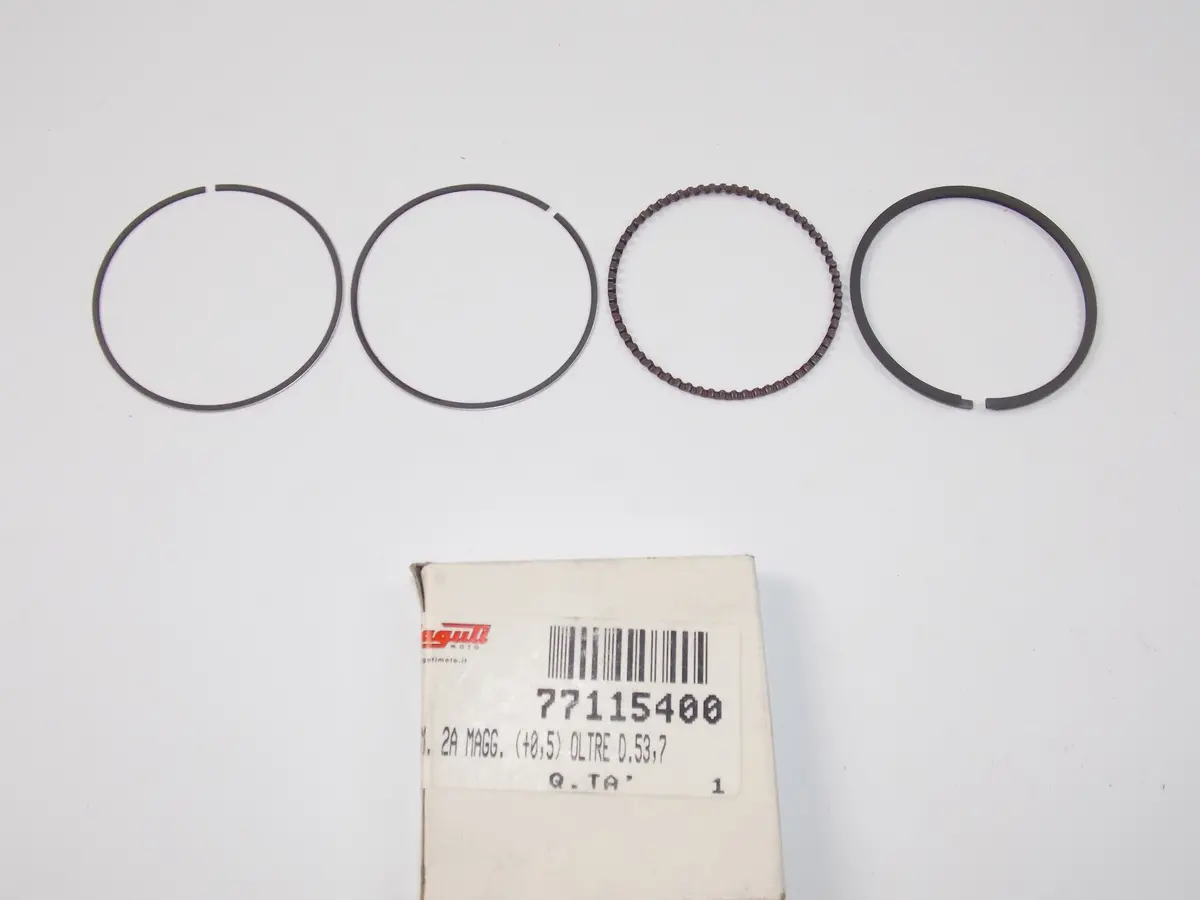 Nos Oem Malaguti Madison R 125 2° Piston Ring Set (+0,5) D.53,7 # 771.154.00 1