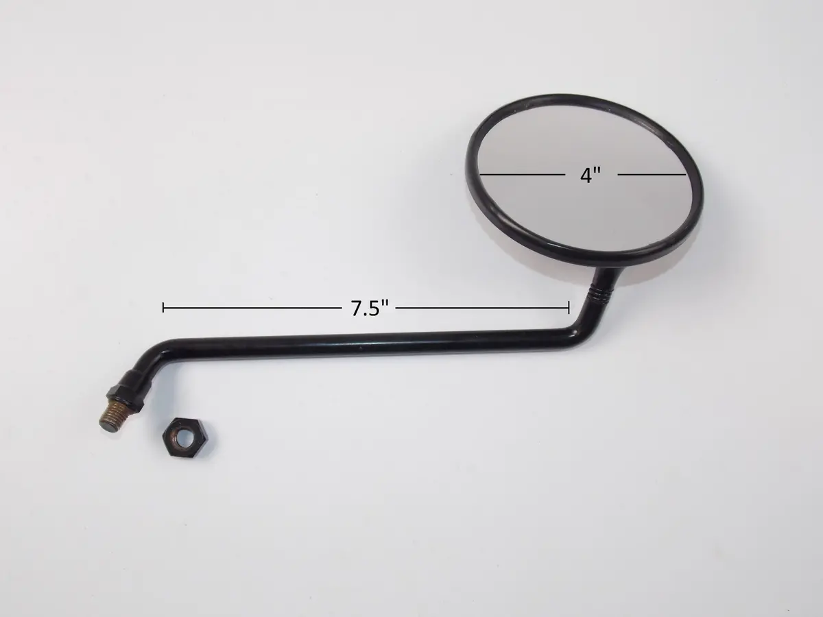 Generic Rh Black Mirror Arm L=7.5 Mirror D=4" Suzuki Yamaha Honda Husqvarna Ktm 1
