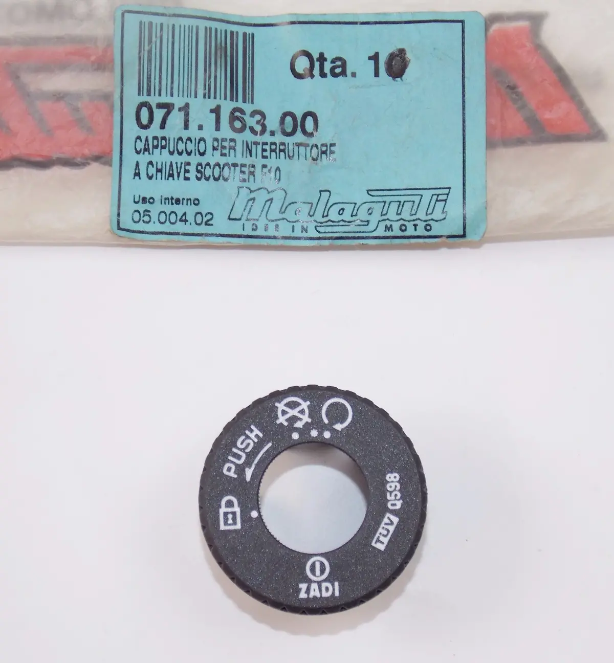 Nos Oem Malaguti  F12 Aria Restyling Kat Euro 1 Starter Lock Rim 071.163.00 1