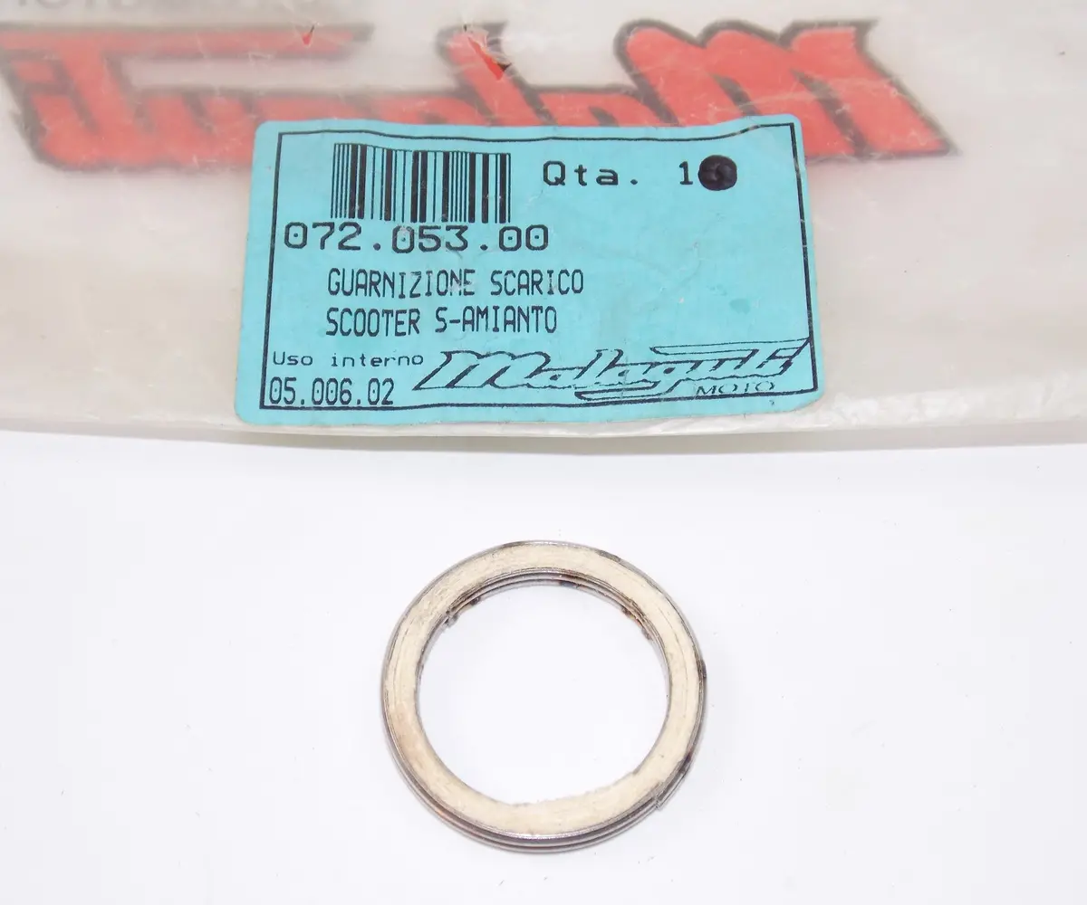 Nos Oem Malaguti F10 F12 F15  Ciak Centro Exhaust Gasket 072.053.00 1