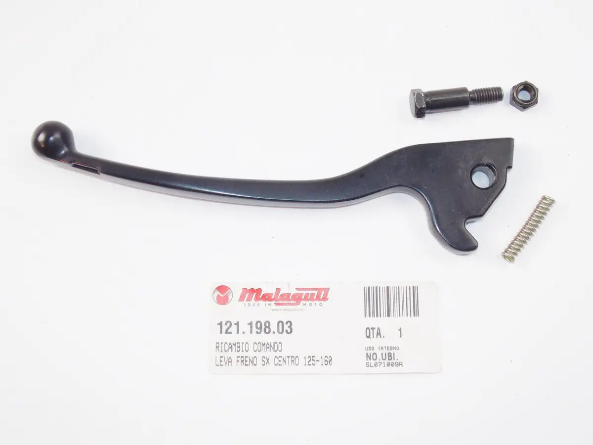 Nos Oem Malaguti Centro 125-160  4T - I.E. Euro 3 Lh Brake Lever Set 121.198.03 1