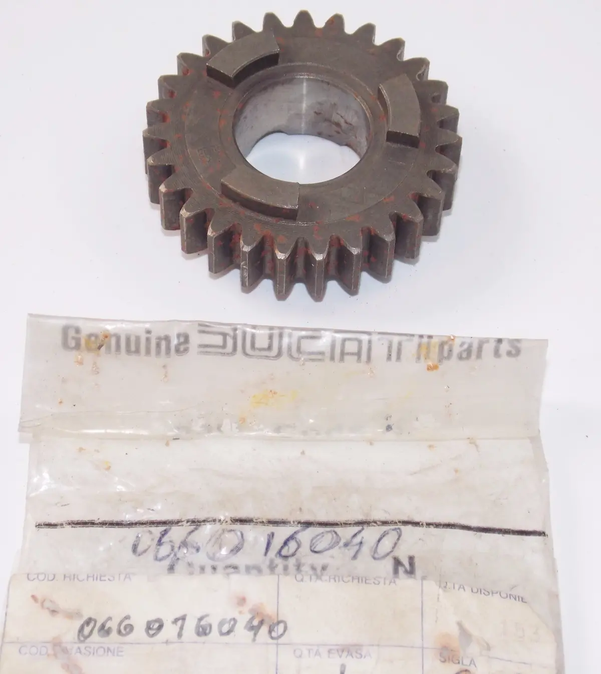 Nos Oem Ducati 1987 350 F3 Alazzurra 350/400 4Th Driving Gear 27 T. 066016040 1
