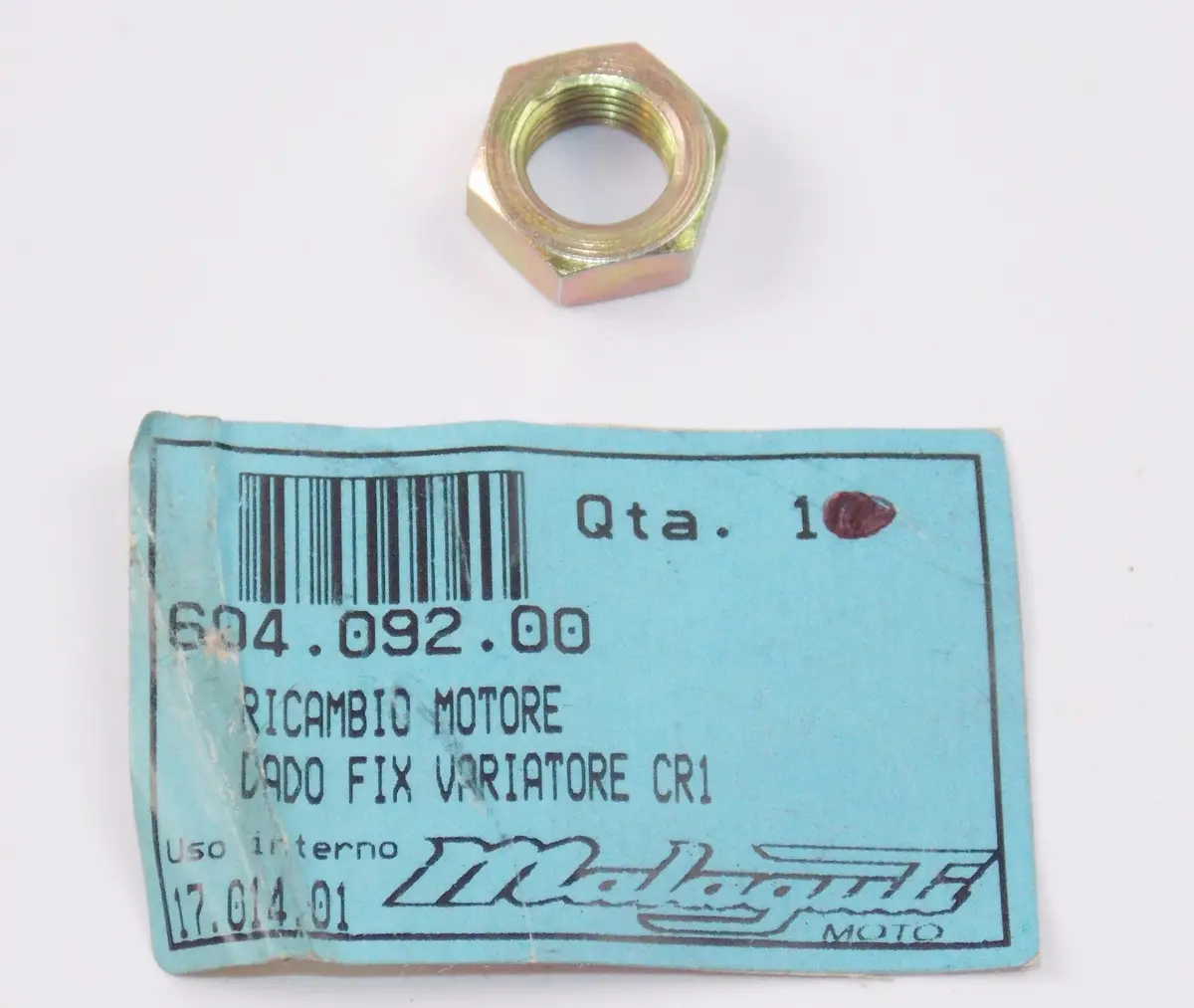 Nos Oem Malaguti 1997-1998 Crosser Cr1 Crankshaft Drive Nut 604.092.00 1