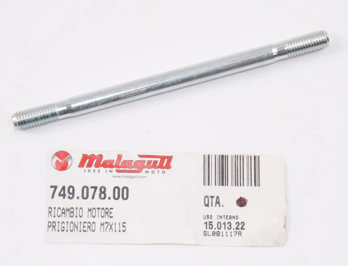 Oem Malaguti 07 Xsm 50 Motard  Kat Euro 2 Power-Up Stud Bolt  M7x115 749.078.00 1