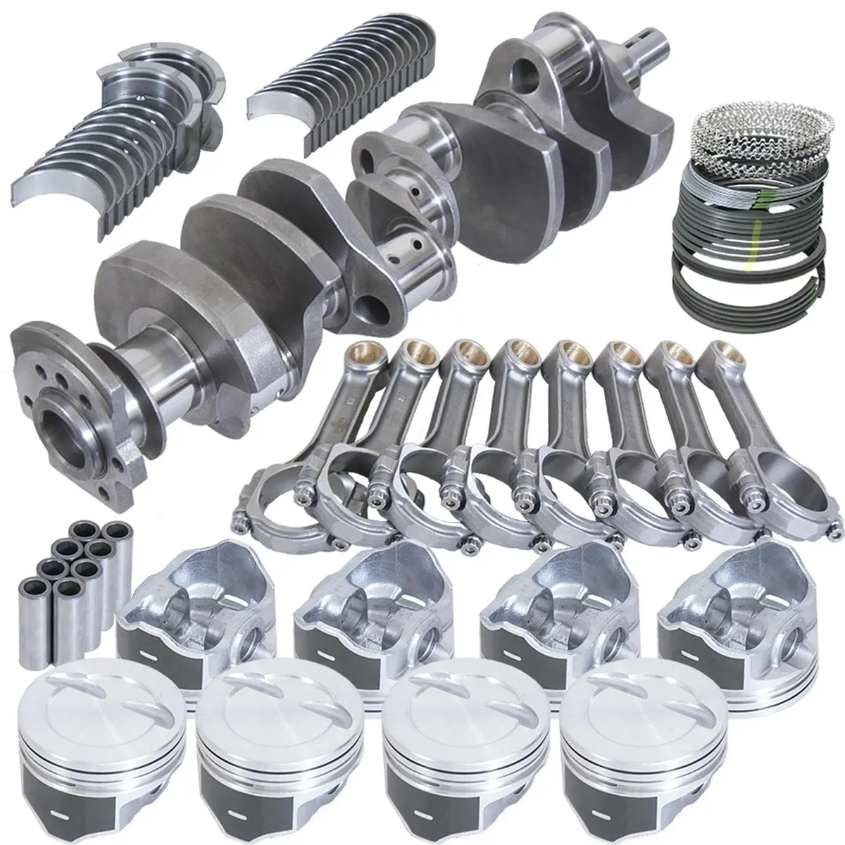 Eagle B15454E030 Street Performance Rotating Assembly With Silv-O-Lite Claimer Pistons 1