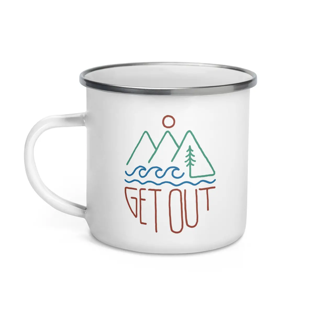 Get Out Enamel Mug 1