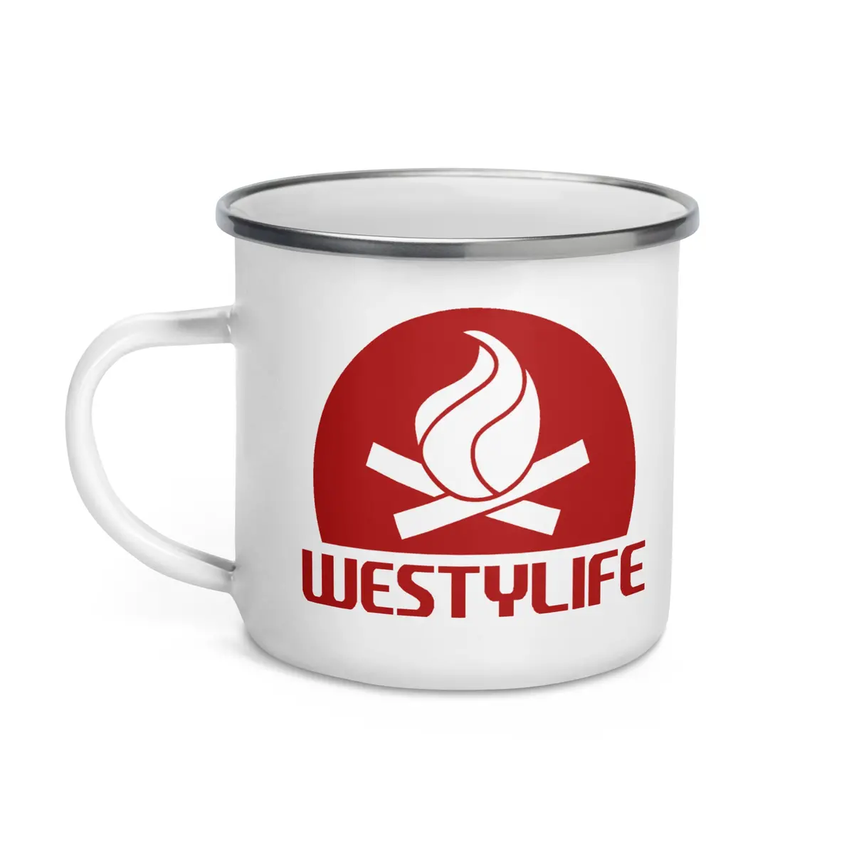 Westylife Campfire Icon Enamel Mug 1