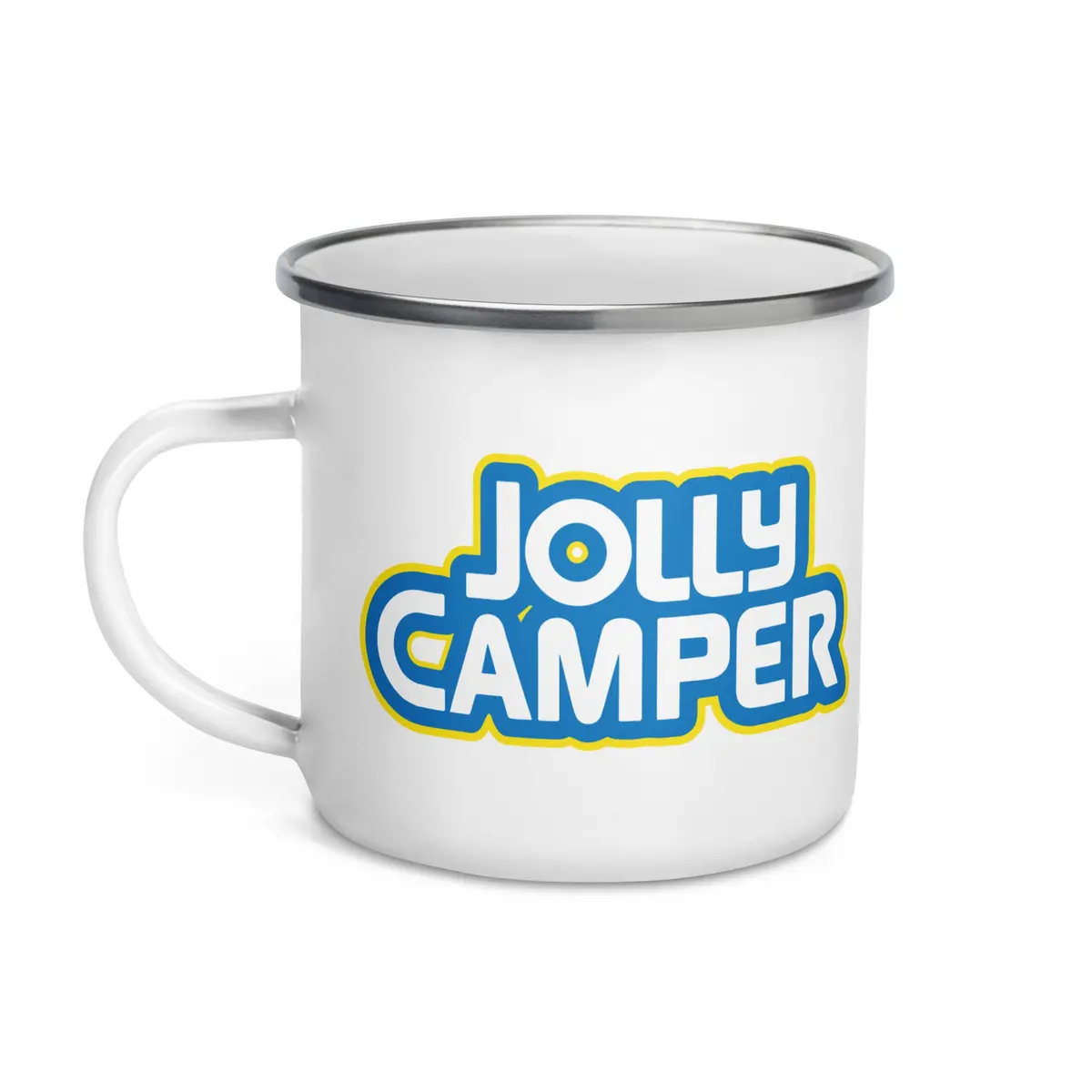 Jolly Camper Enamel Mug 1