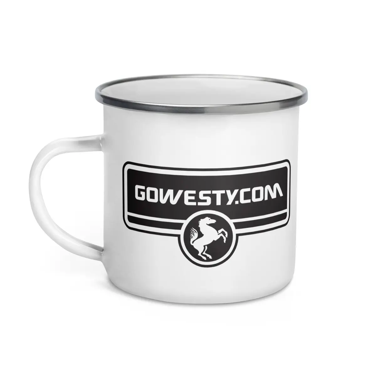 Gowesty Horse Logo Enamel Mug 1