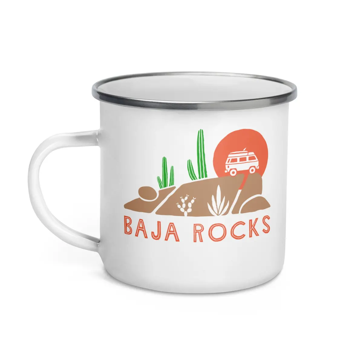 Baja Rocks Enamel Mug 1