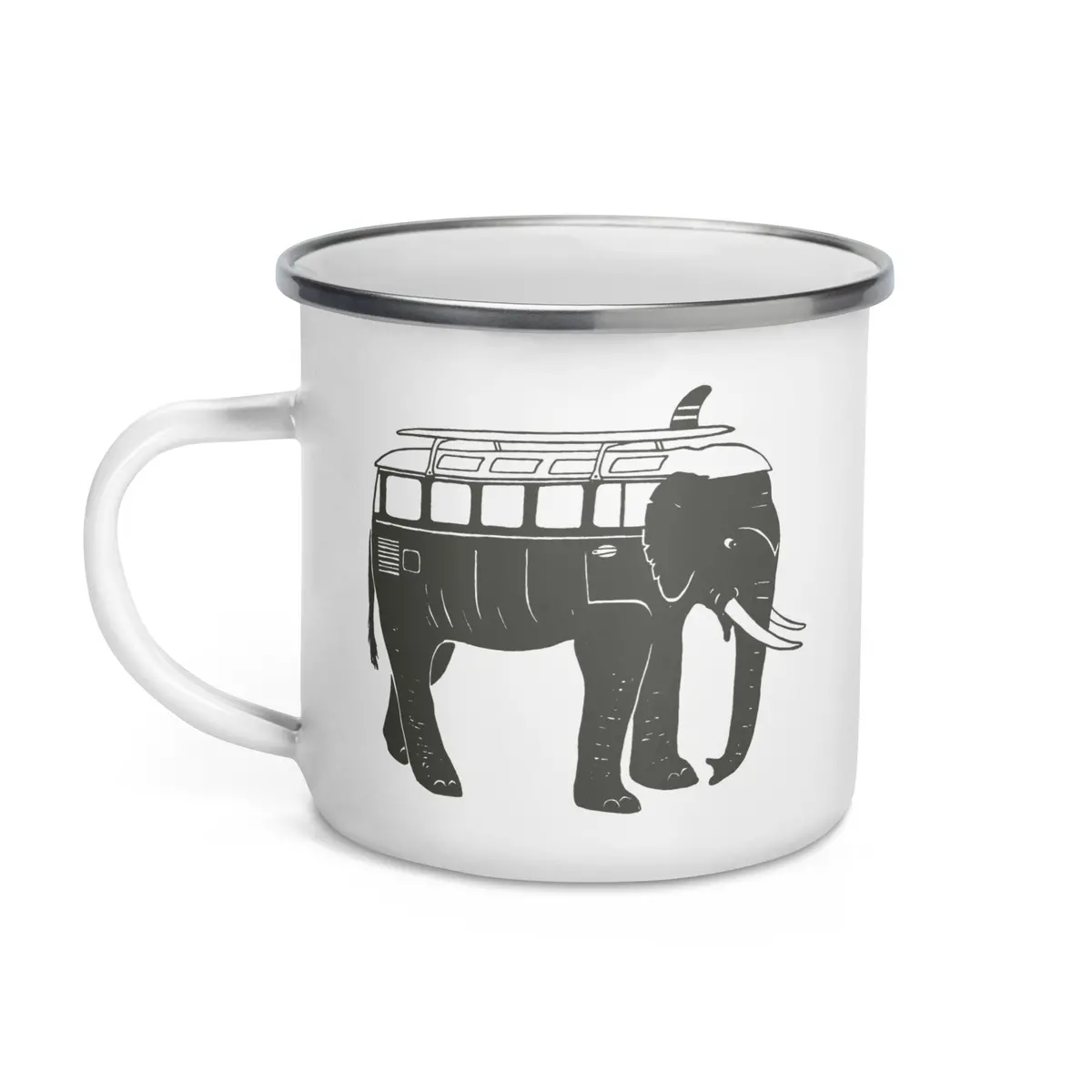 Easy Ride Elephant Enamel Mug 1