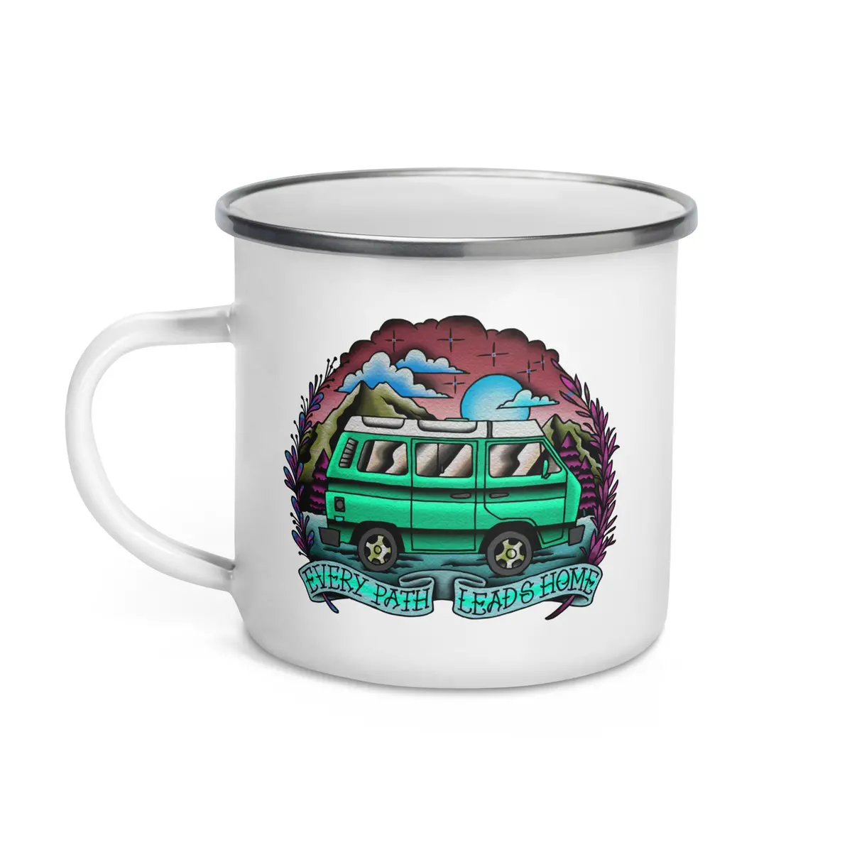 Every Path Leads Home Enamel Mug 1