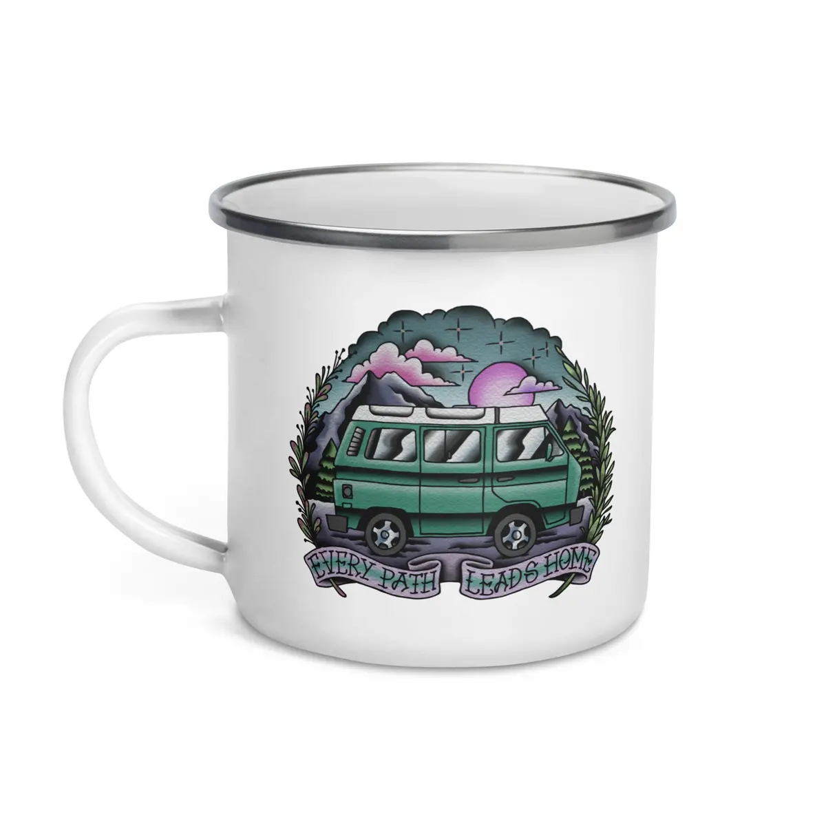 Every Path Leads Home Enamel Mug 1