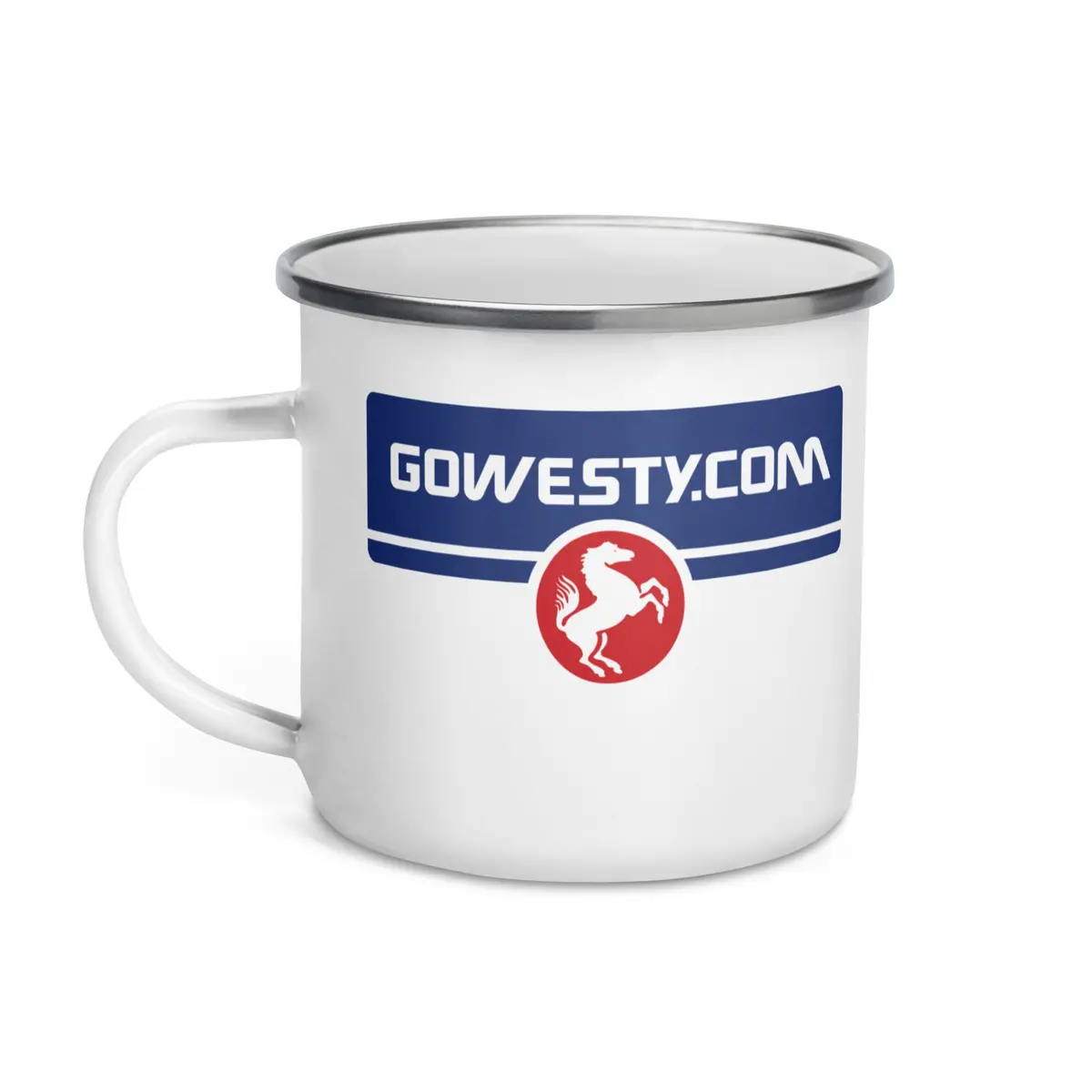 Gowesty Horse Logo Enamel Mug 1