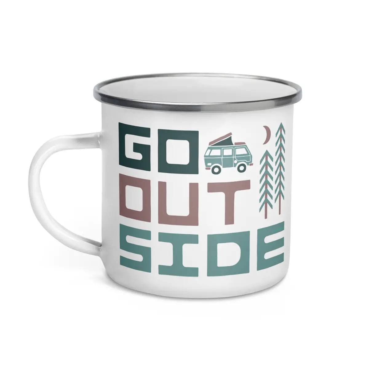 Go Outside Enamel Mug 1