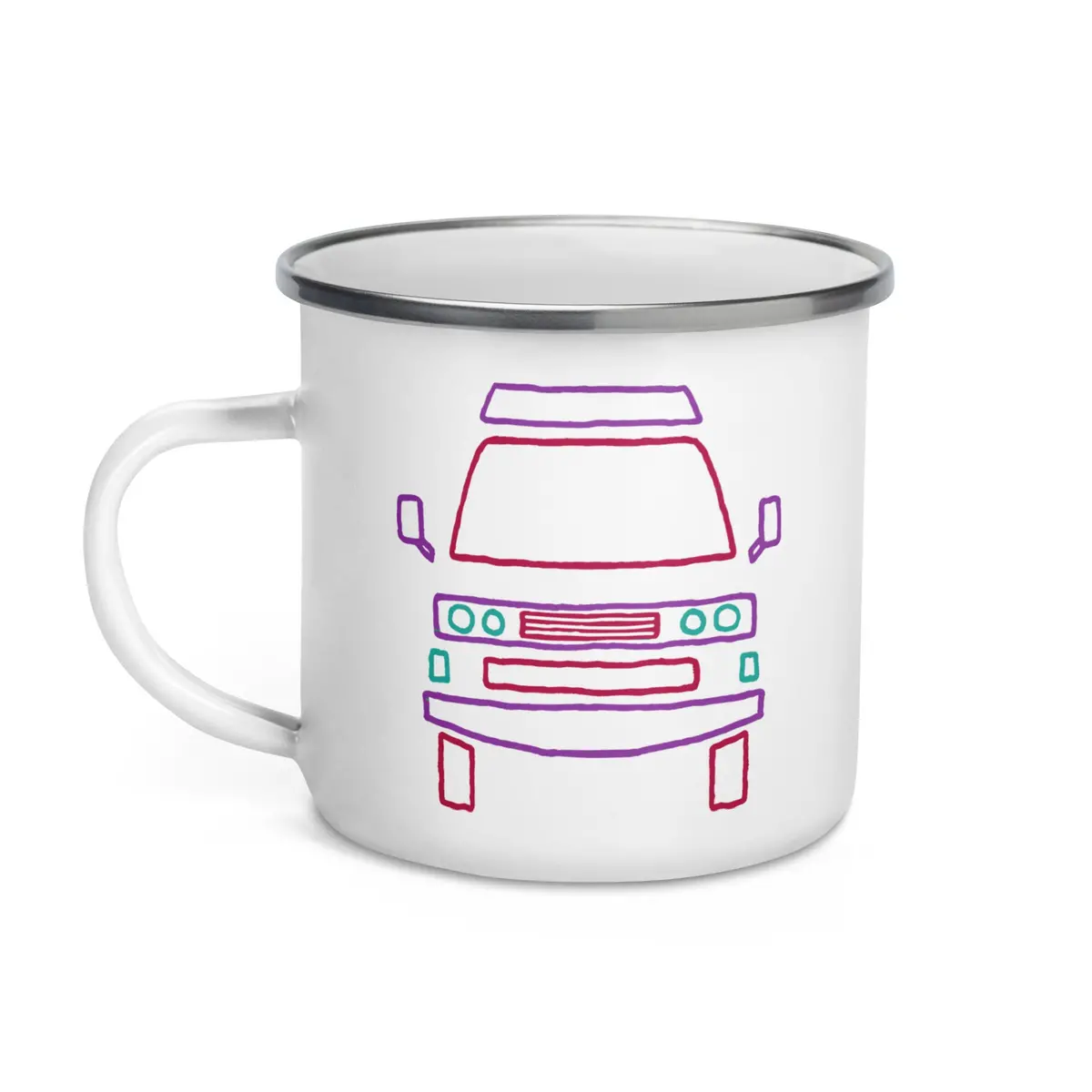 Friendly Face Enamel Mug 1