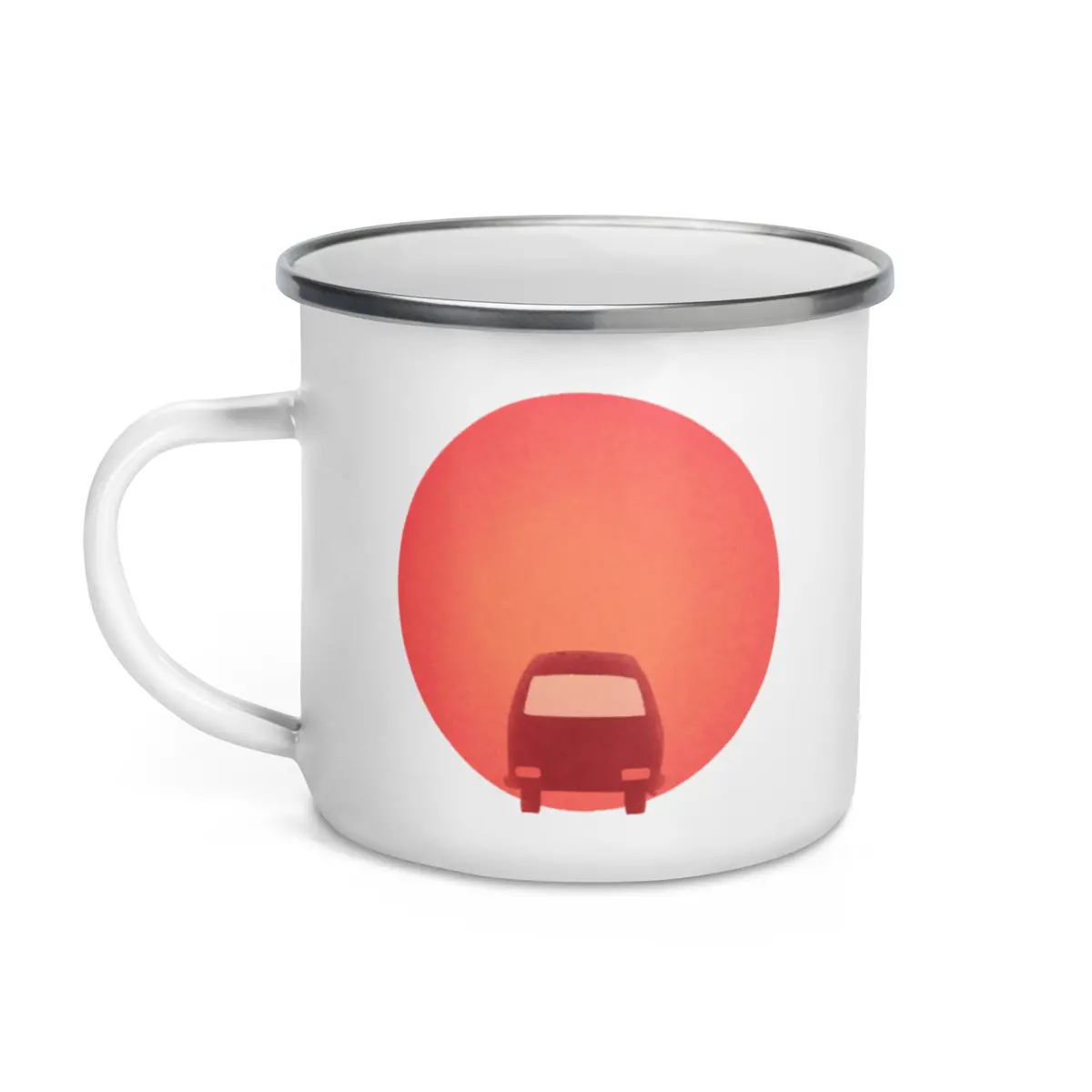 Sunset Bus Enamel Mug 1