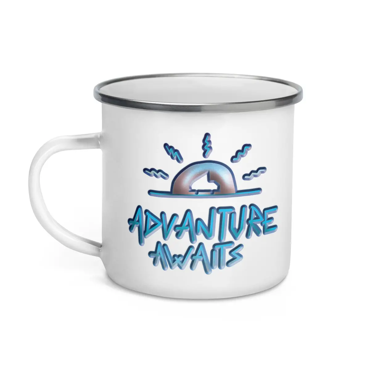 Advanture Awaits Enamel Mug 1
