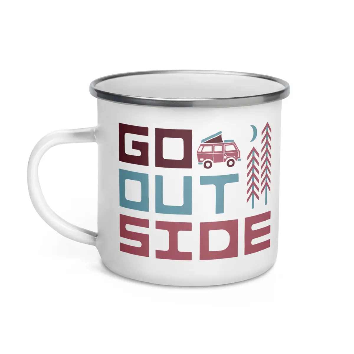 Go Outside Enamel Mug 1