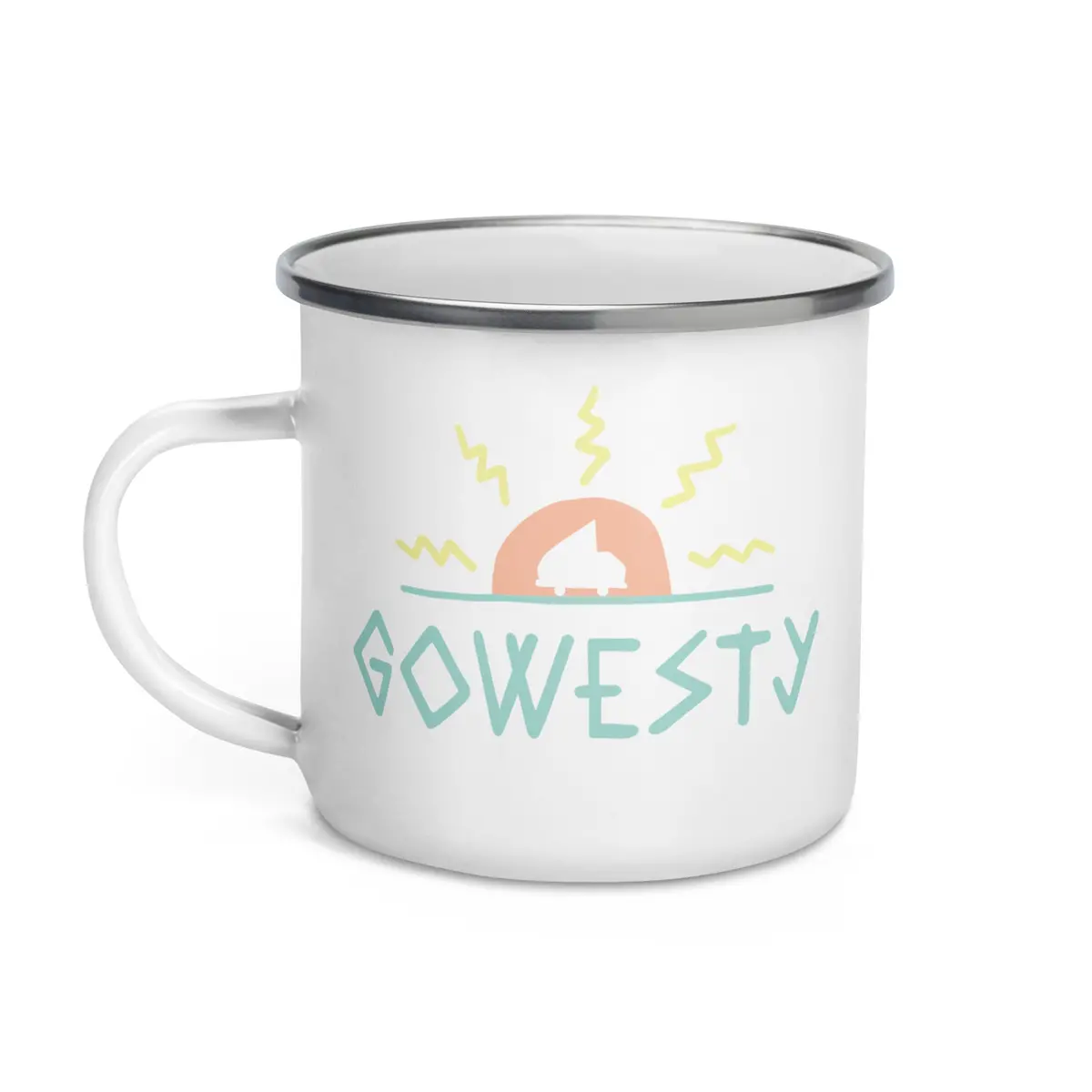 Mak Gowesty Logo Enamel Mug 1