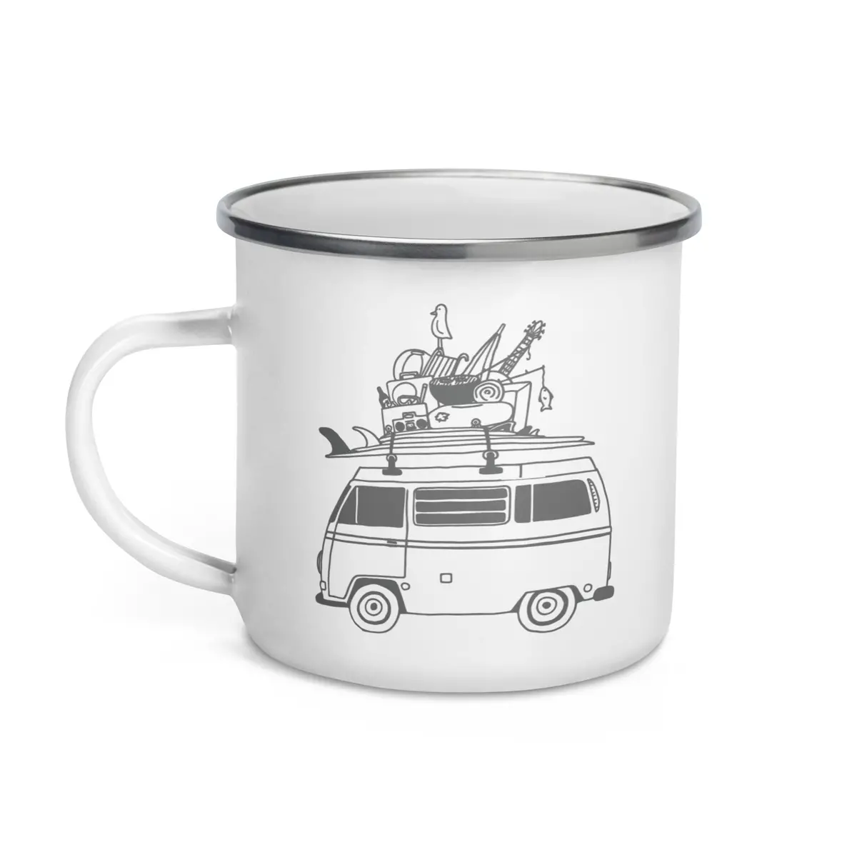 Rad Bus Enamel Mug 1
