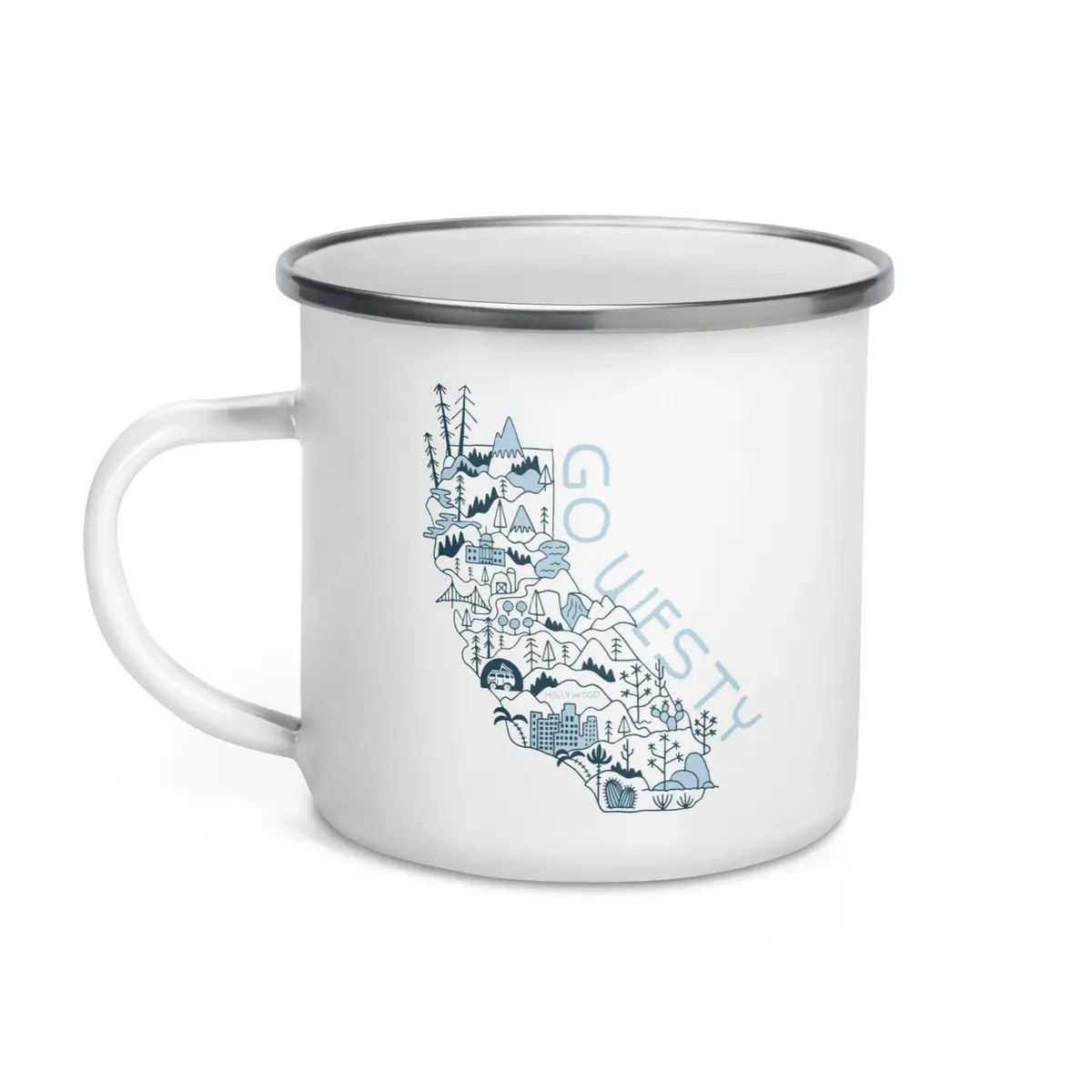 Golden State Westy Enamel Mug 1