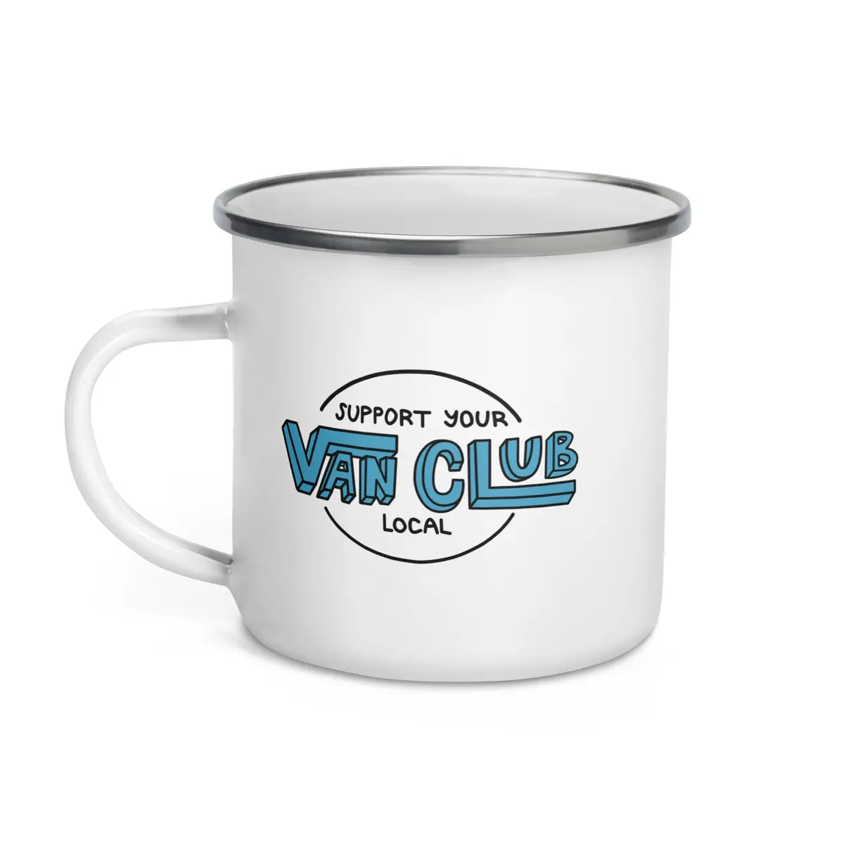 Support Your Local Van Club Enamel Mug 1