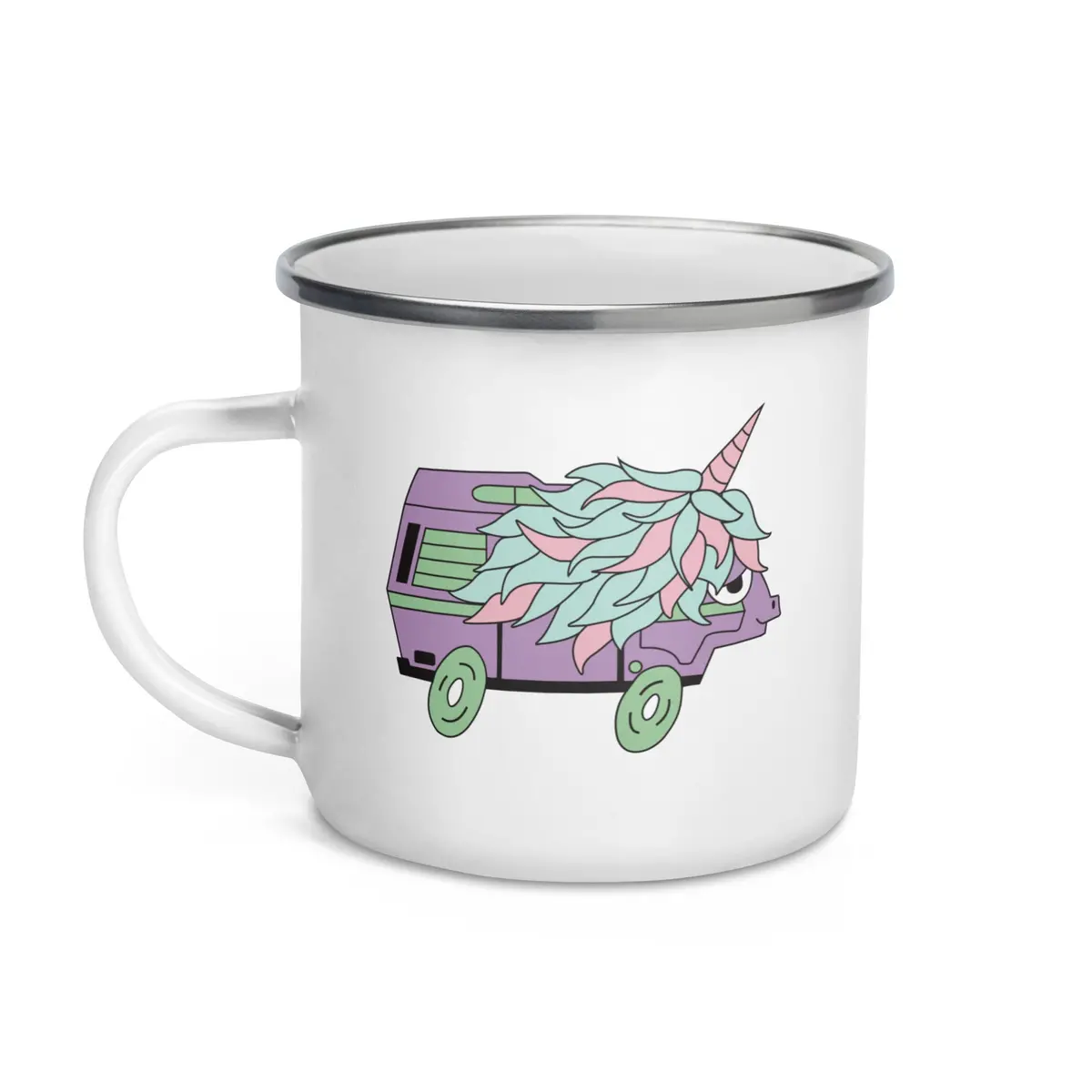 High-Top Hazel Unicorn Enamel Mug 1