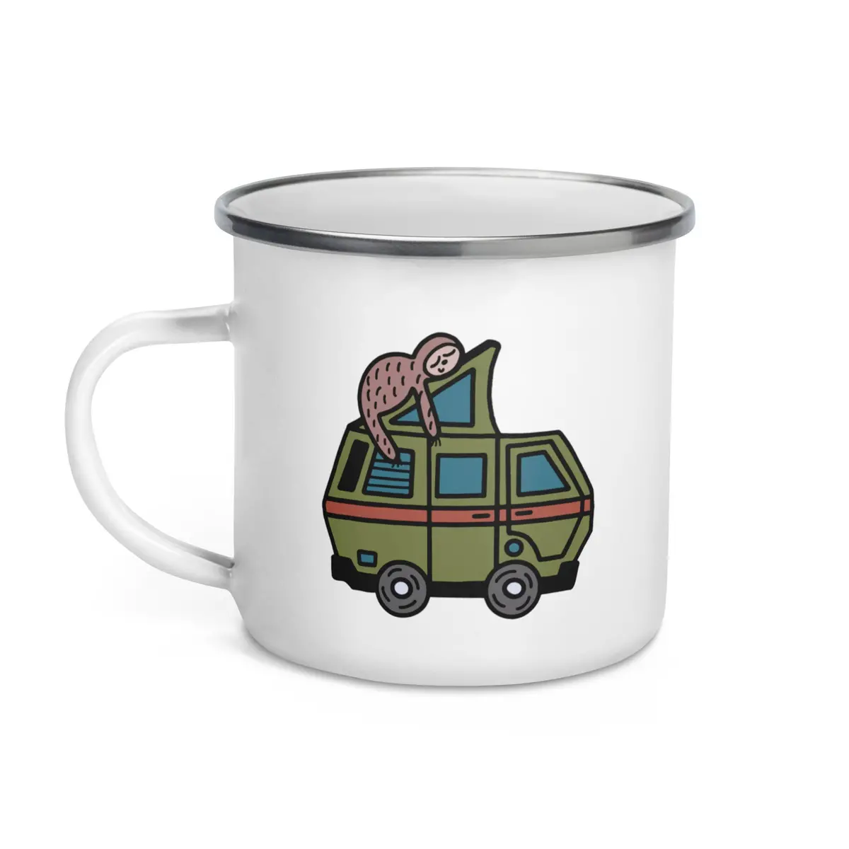 Stewie Sloth Enamel Mug 1