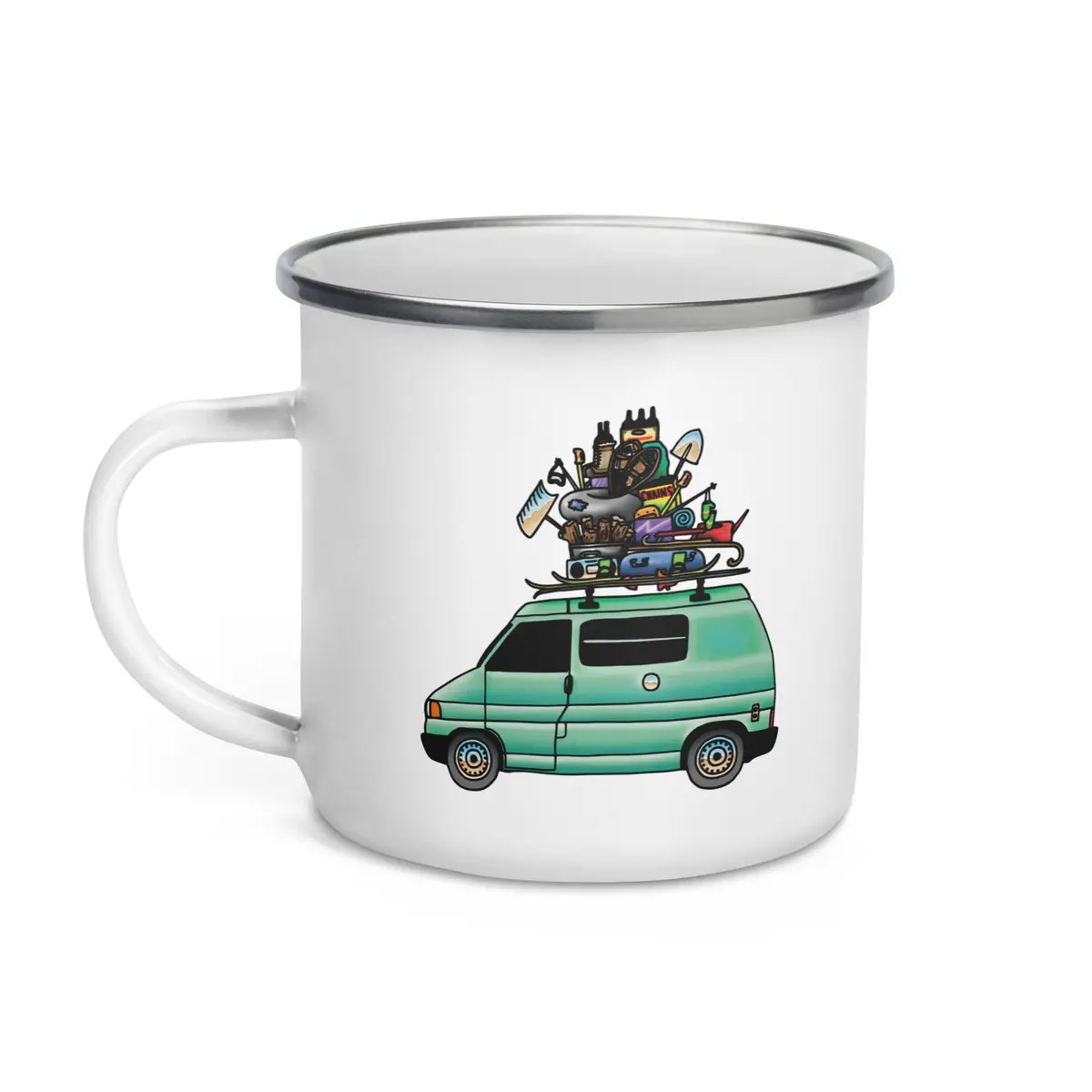 Rad Eurovan Enamel Mug 1