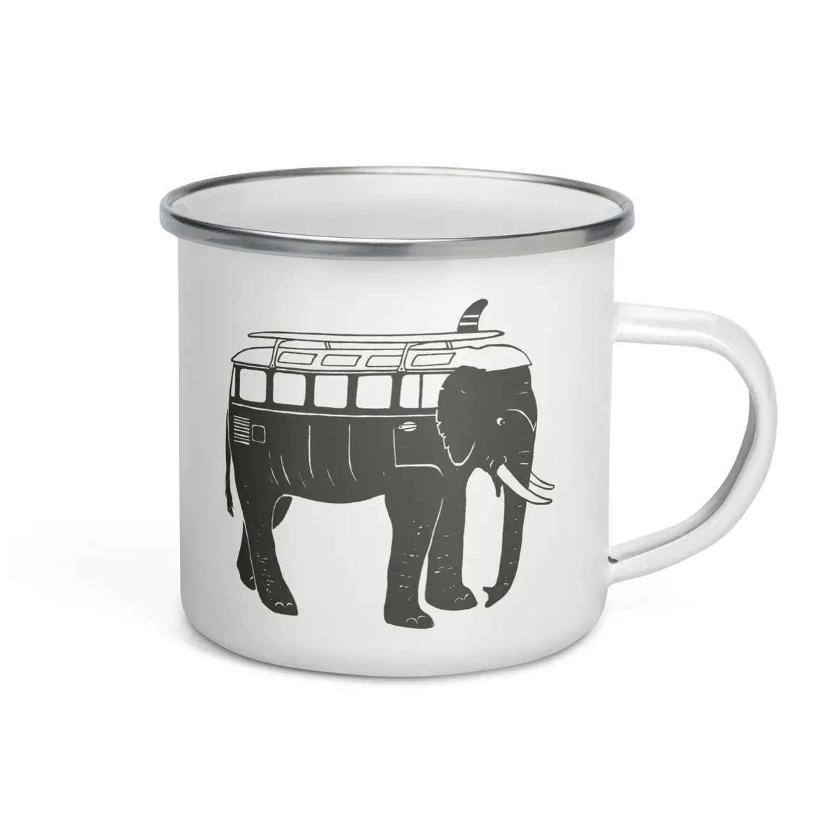 Easy Ride Elephant Enamel Mug 2