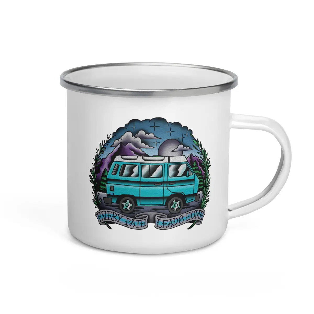 Every Path Leads Home Enamel Mug 2