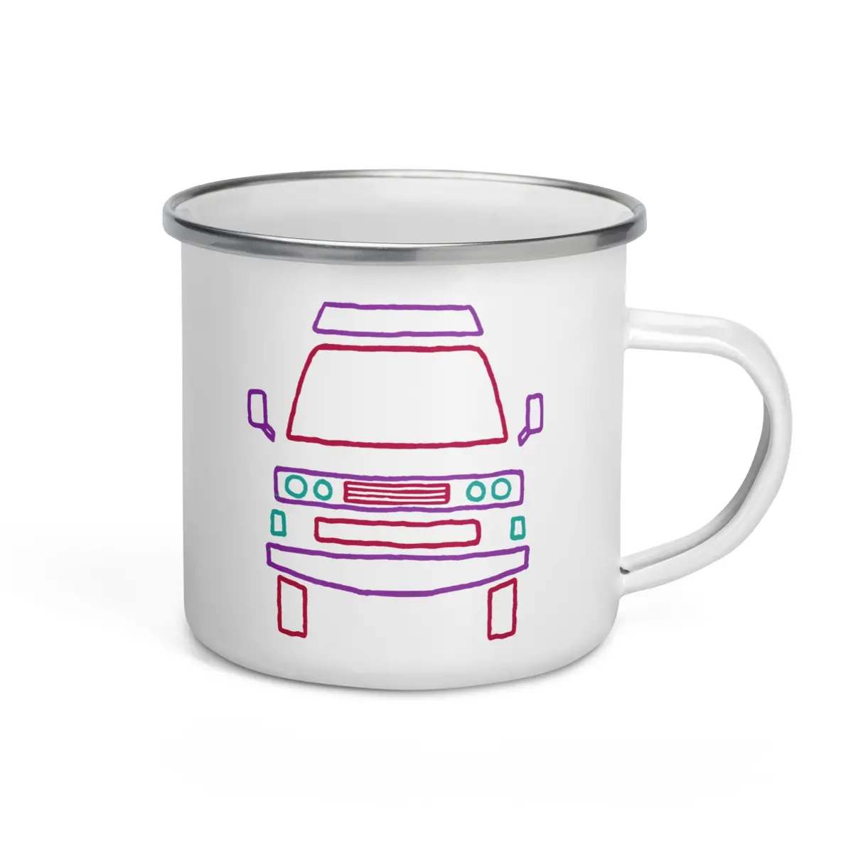 Friendly Face Enamel Mug 2