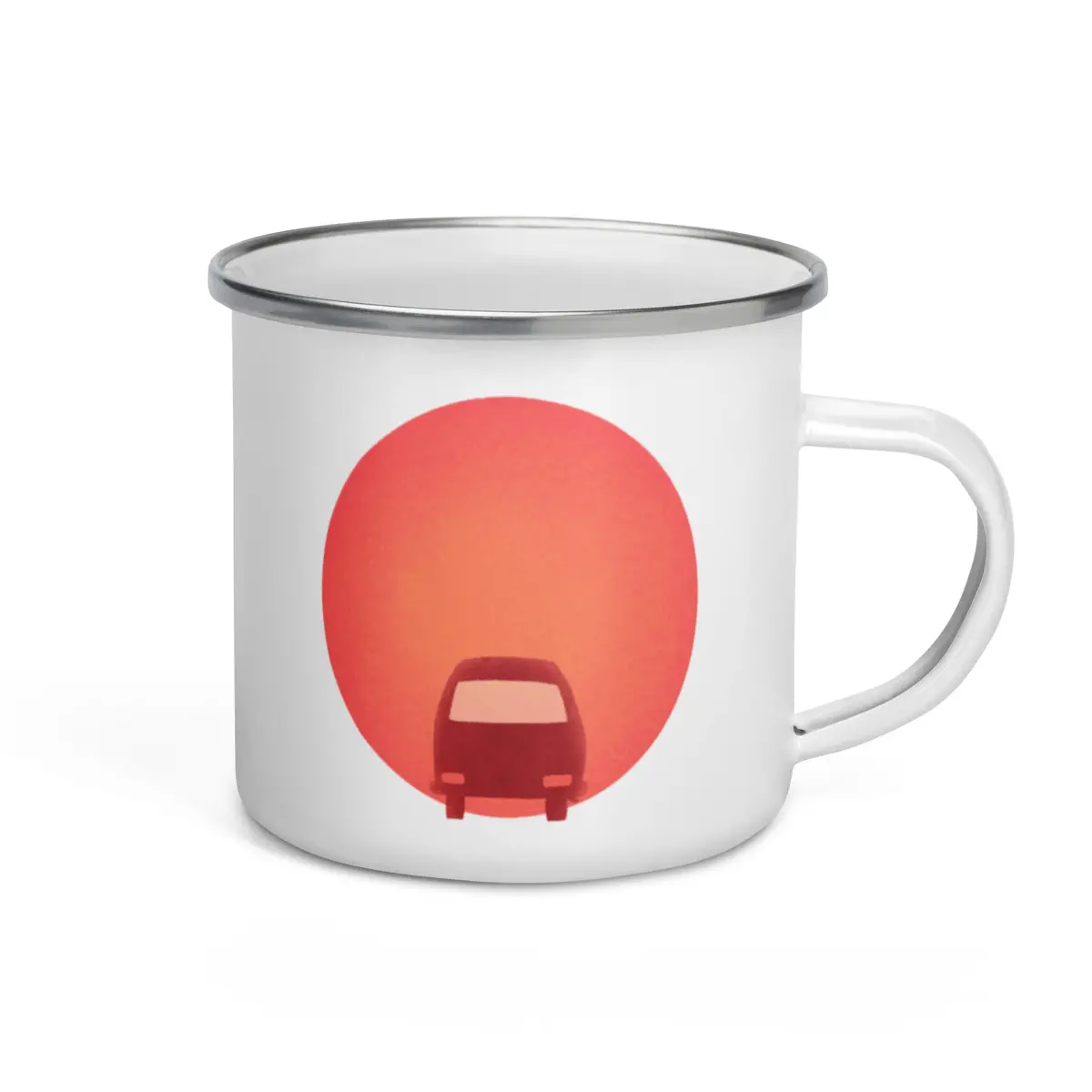 Sunset Bus Enamel Mug 2