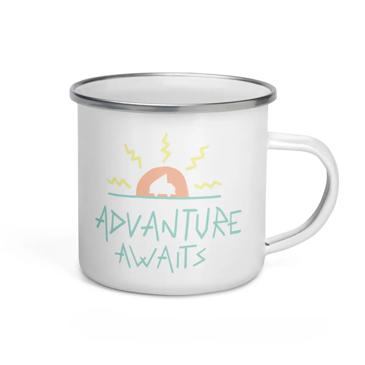 Advanture Awaits Enamel Mug 2