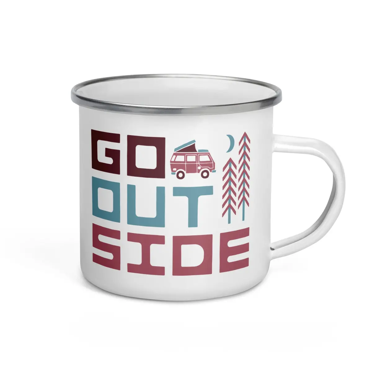 Go Outside Enamel Mug 2