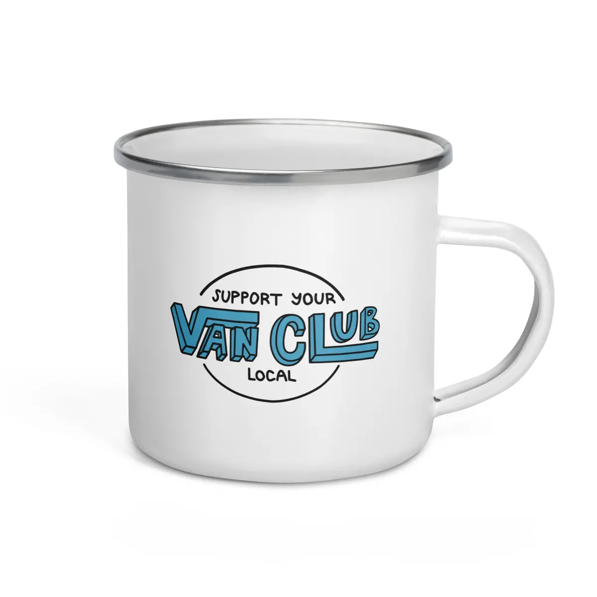 Support Your Local Van Club Enamel Mug 2