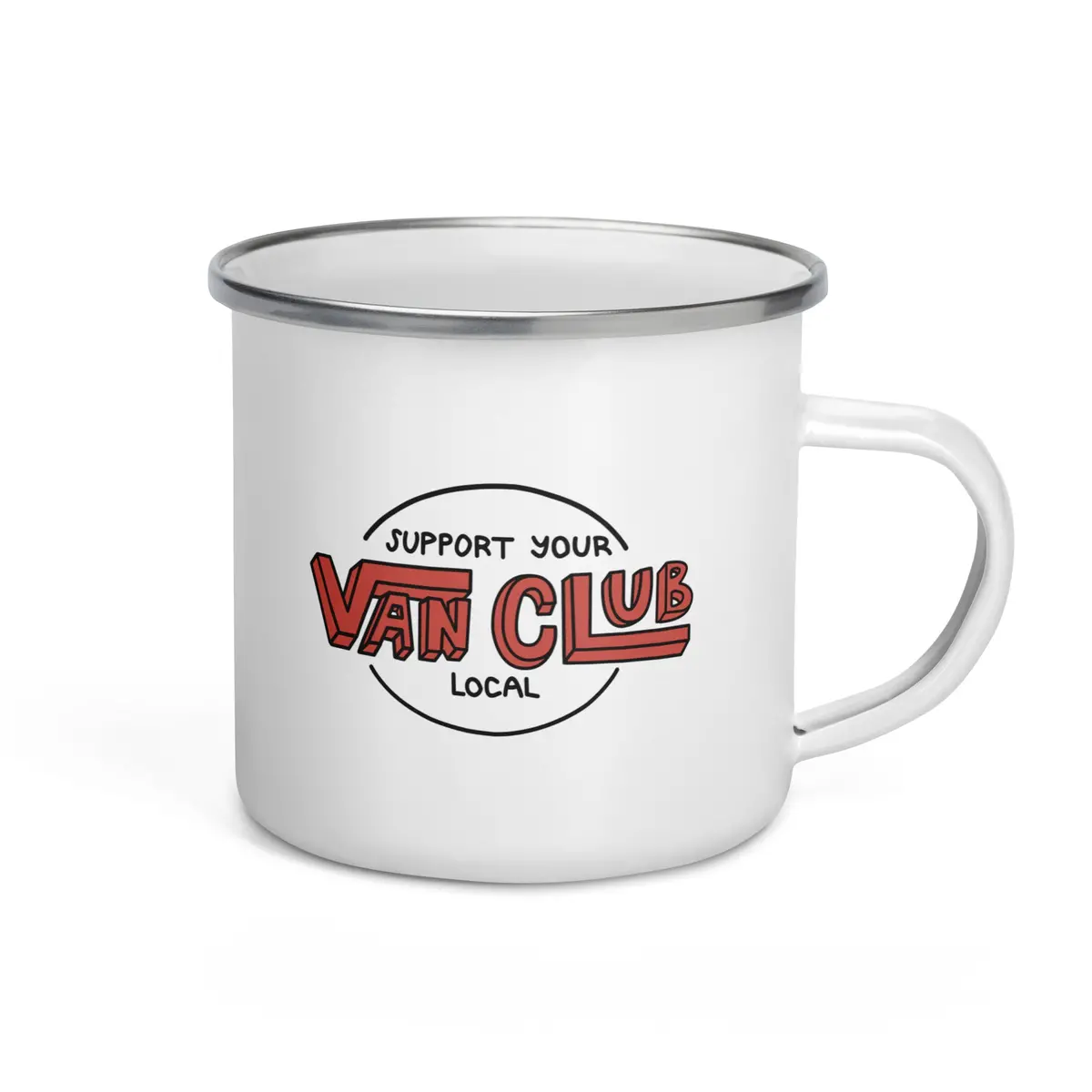 Support Your Local Van Club Enamel Mug 2