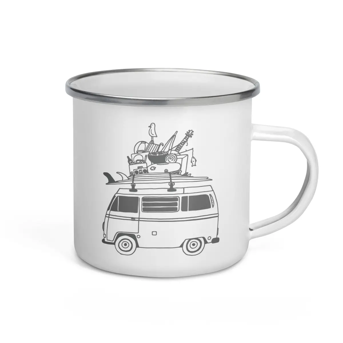 Rad Bus Enamel Mug 1