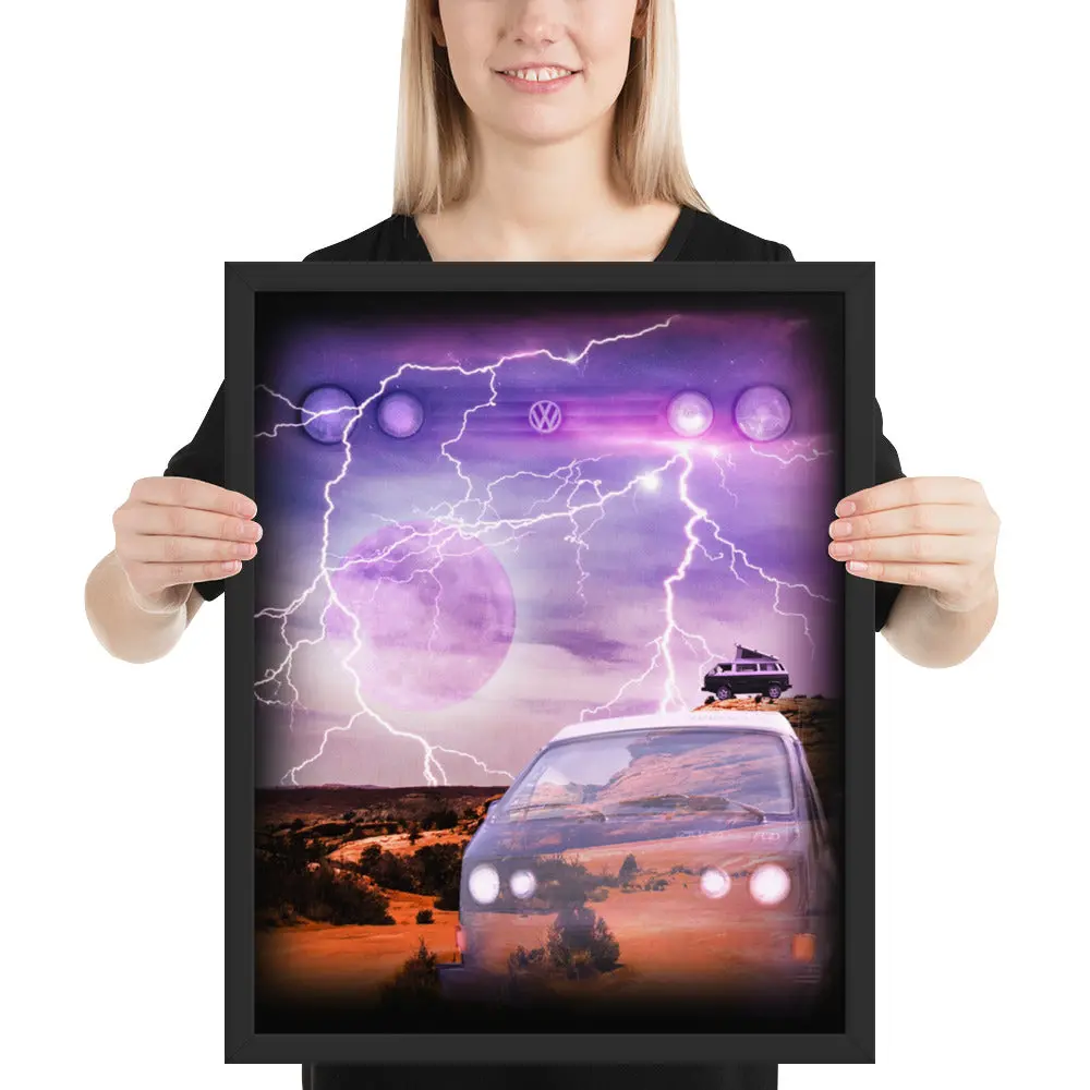 Epic Wolf Van Framed Poster 2