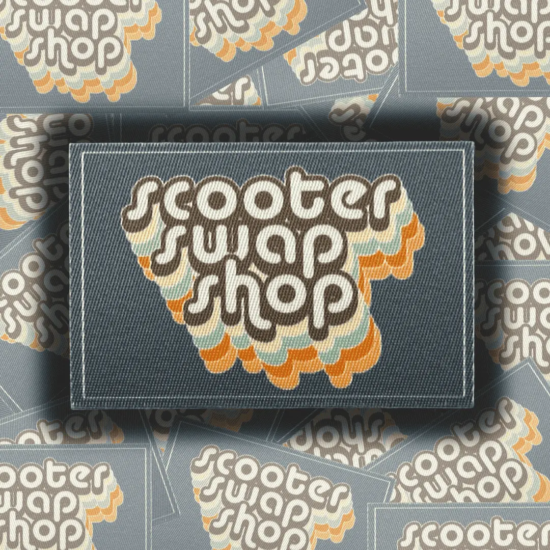 Fabric Retro Sticker 1