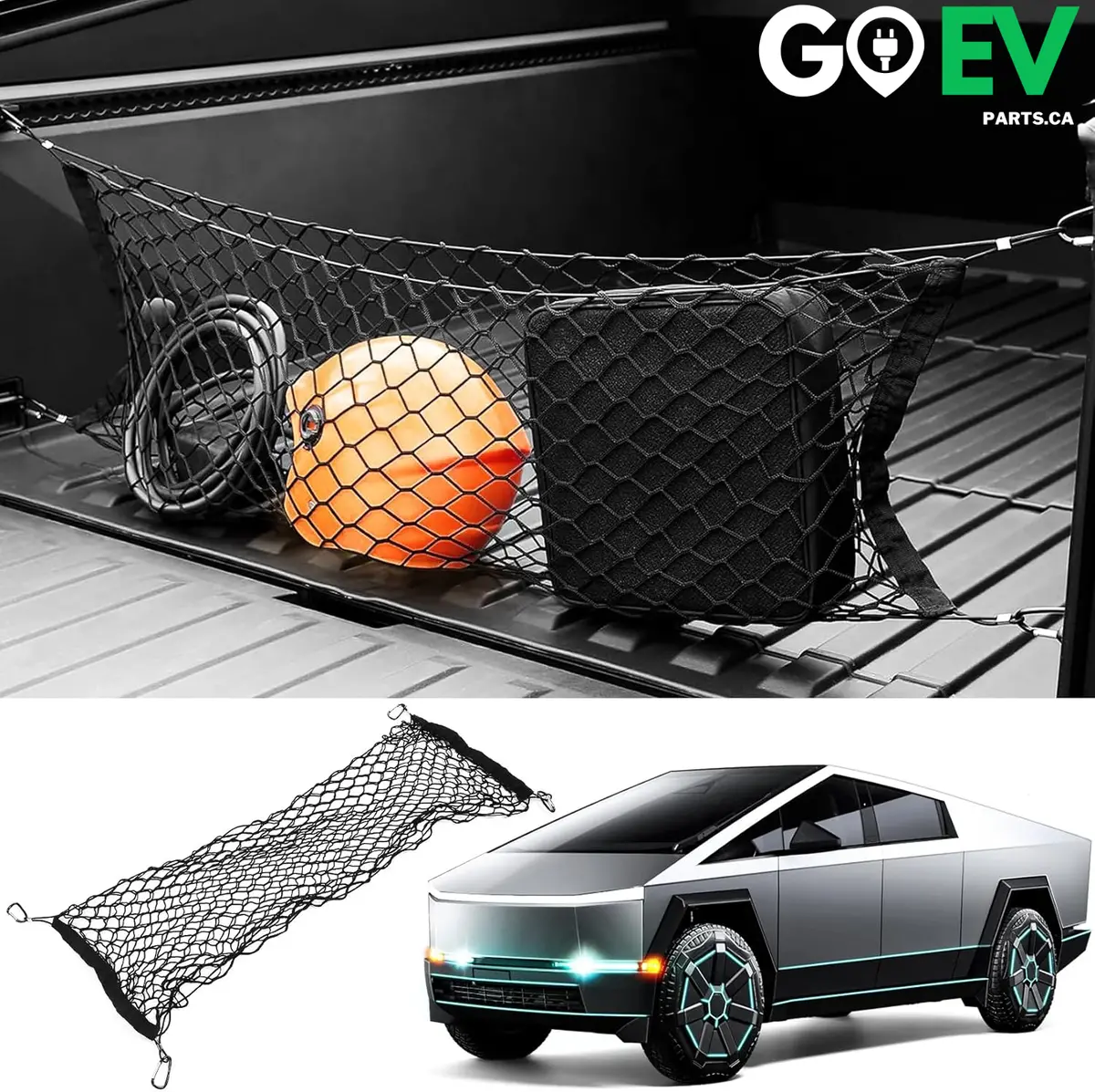 Tesla Cybertruck: Rear Cargo Storage Net – Flexible Organization For Your Tesla’S Truck Bed 1