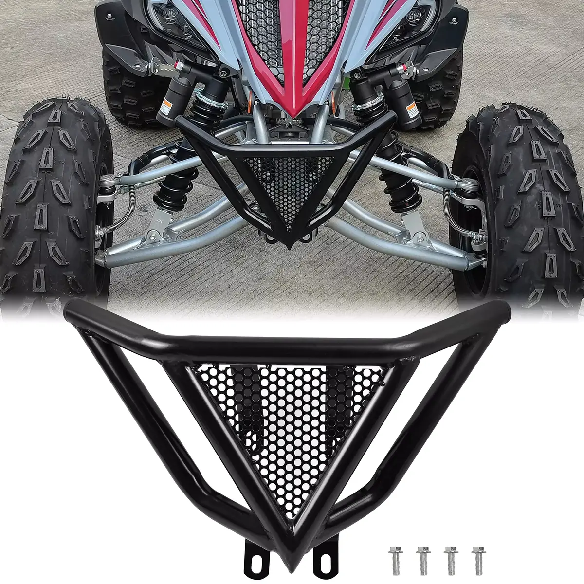 Front Bumper Guards For Yamaha Raptor 700 700R, Front  Bumper Guard Protector For Yamaha Raptor Yfm 700 / 700R 2006-2022 Accessories 1