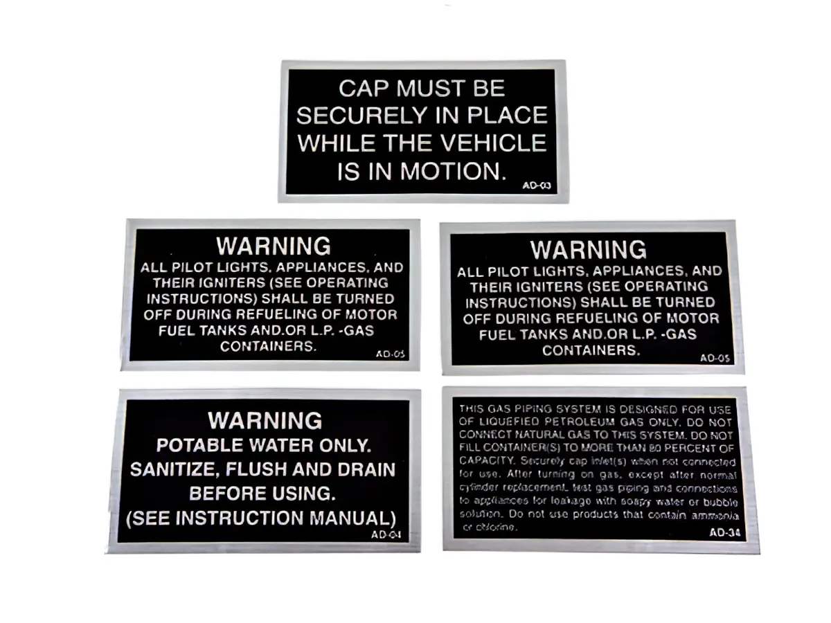 Bargain Basement - Westy Warning Label Set [Bus] 1